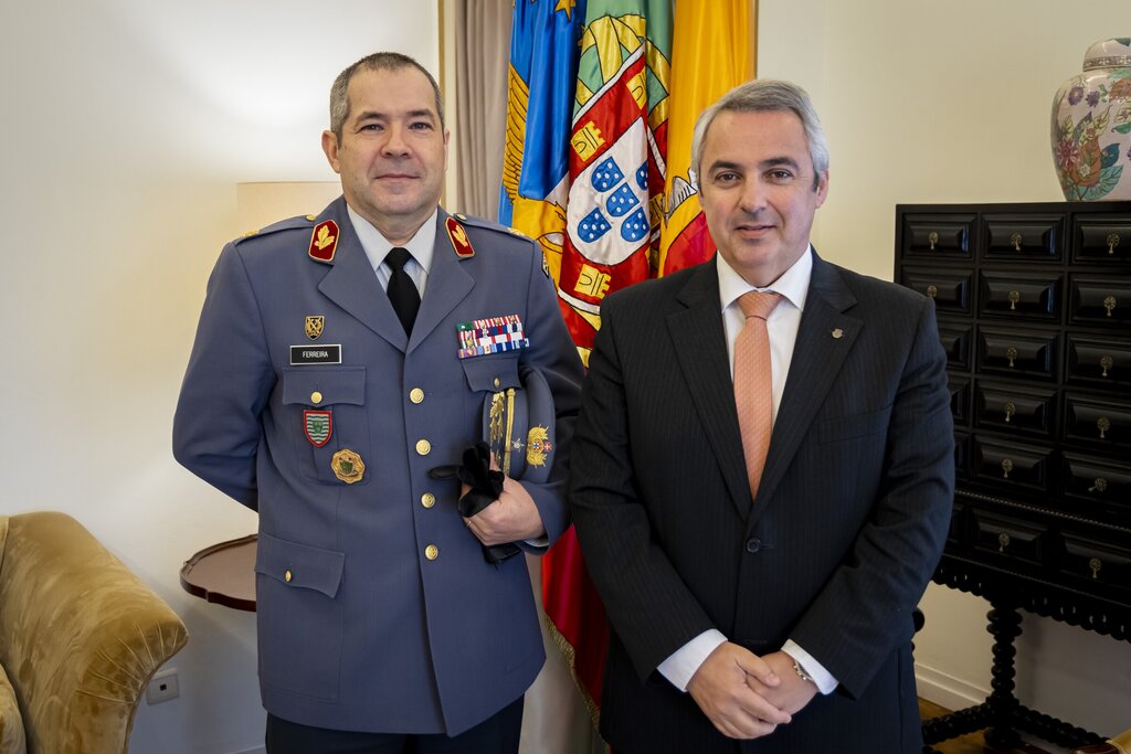 Pedro Nascimento Cabral recebe Comandante da Zona Militar dos Açores