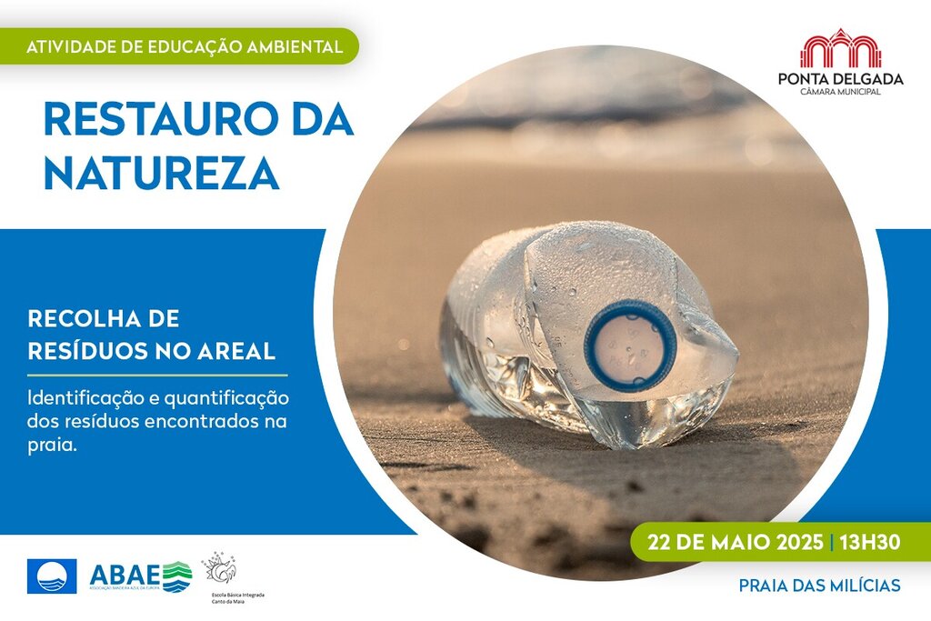 Câmara Municipal de Ponta Delgada promove ação de sensibilização e recolha de resíduos na Praia d...