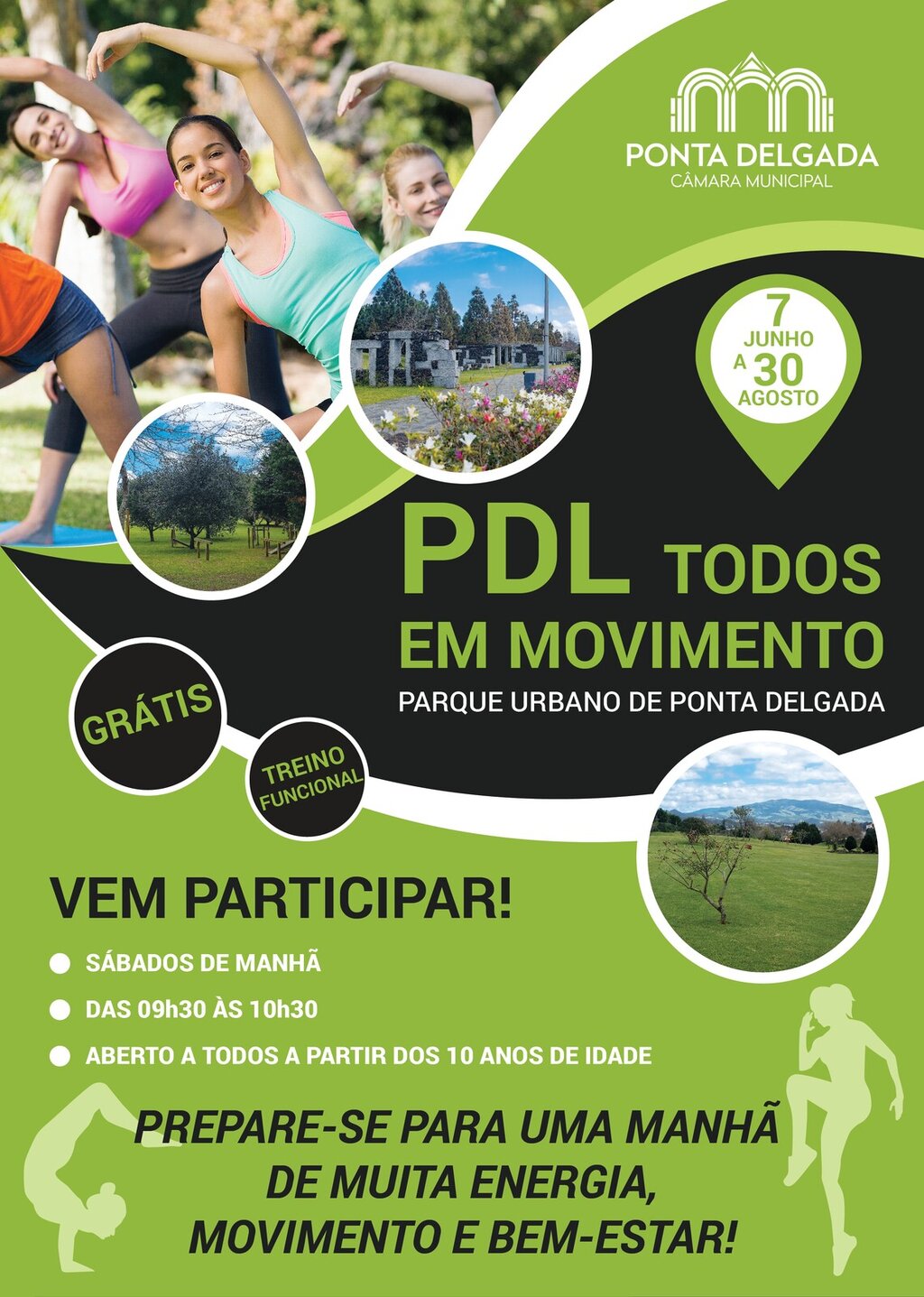  “PDL em Movimento” arranca a 7 de junho no Parque Urbano